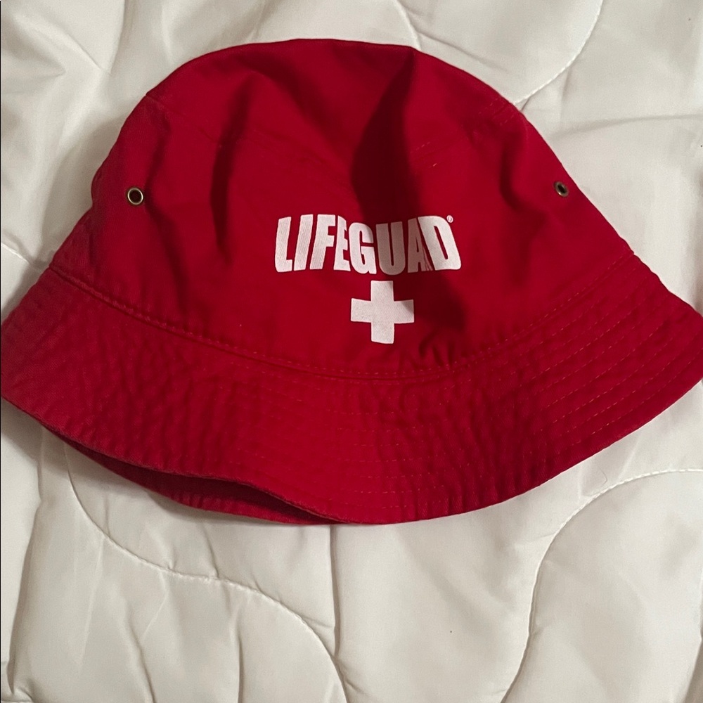 Red Lifeguard Bucket Hat
